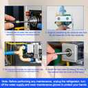 242252702 240531101 Refrigerator Water Inlet Valve for Frigidaire Electrolux Crosley, Plastic Water Inlet Valve Replacement Part Number K-76150 WV2702 241636701