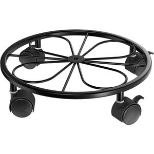 1 Pack Rolling Plant Stands with Wheels - 10.24" Plant Caddy, 360 Rotatable and Lockable Plant Rollers, 80LB Weight Capacity, Plant Dolly for Moving Plant Wine Barrels Heavy Objects.