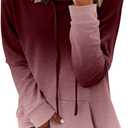 onlypuff Women's Pullover Hoodies Teen Girls Trendy Fall Fashion Tops Hooded Sweatshirts (Medium, A A-Red)