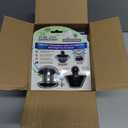 TubShroom Tub Drain Hair Catcher Combo Pack with Silicone Stopper, Black Chrome – Protector and for Bathroom Drains, Fits Any Standard Bathtub Drain Measuring 1.4” to 1.8” Wide, Pack of 6