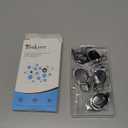 Teskyer Badge Reel, 5 Pack Retractable Badge Holders with Carabiner Belt Clip and Key Ring for ID Card Holder and Keychain (Black)