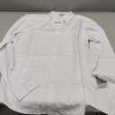 Boys Stretch Wrinkle Free Dress Shirts Button Down Shirt Long Sleeve Formal School Uniform Shirts (13-14 Years, White)