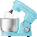 OLIXIS 6.3 Qt Stand Mixer, 10-Speed Tilt-Head Electric Mixer for Baking
Include Dough Hook, Whisk, Flat Beater & Splash Lid, 10 Speeds Handle Cakes, Cookies & Bread Dough, Compact, Easy-Clean Bowl