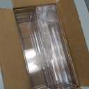 STORi SimpleSort 6-Piece Stackable Clear Drawer Organizer Set | 12" x 3" x 2" Rectangle Trays | Narrow Makeup Vanity Storage Bins and Office Desk Drawer Dividers | Made in USA