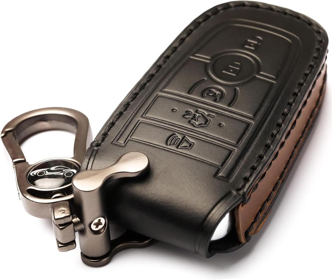 Car Key Fob Cover, Soft Full Protection Key Case Shell Compatible with Ford Smart Key 3 4 5 Buttons Protector