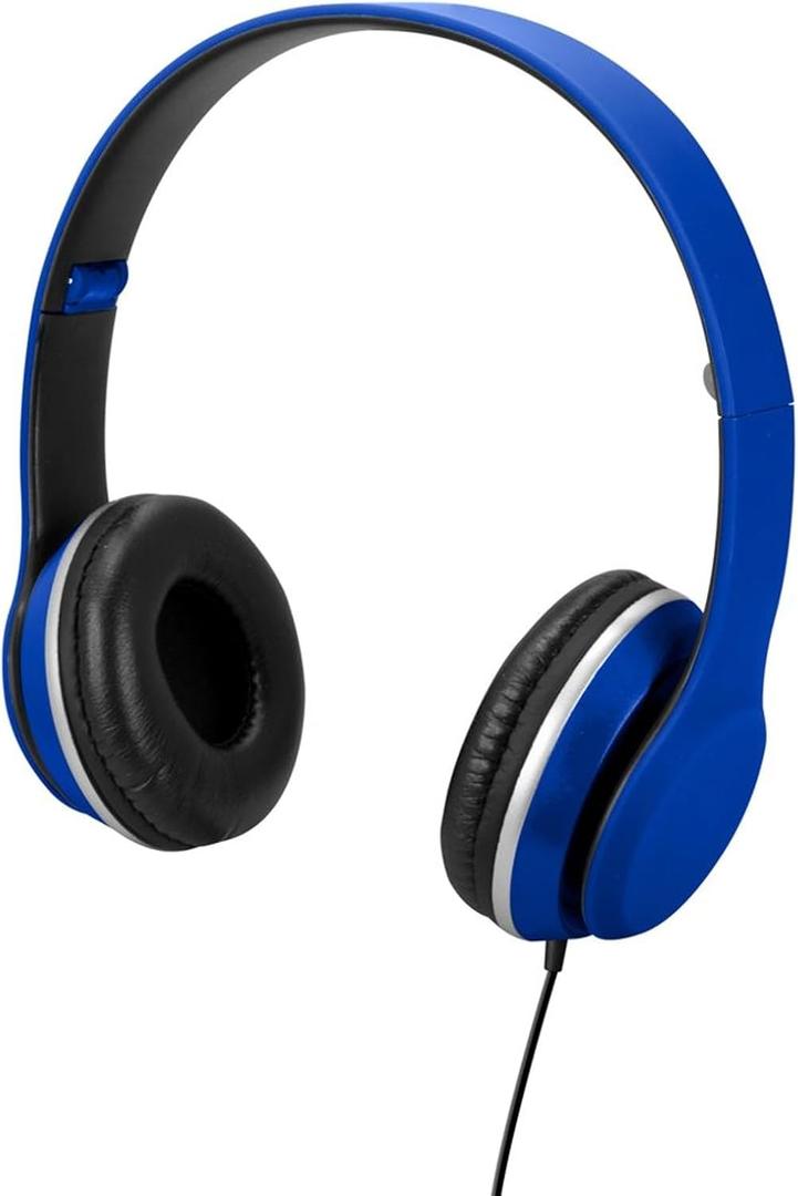 DPI iLive Stereo Headphones (IAH57) - Stereo - Blue - Wired - 32 Ohm - 20 Hz 20 kHz - Gold Plated Connector - Over-The-Head - Binaural - Circumaural - 3.90 ft Cable