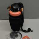 Insulated Water Bottle 40 oz with Straw  Water Bottle with Straw Lid, Popup Lid & Carrier Bag, Metal Coffee Cup Travel Mugs Insulated for Hot 24h and Cold 48h