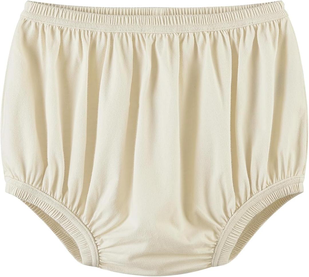 Adult Diaper Cover for Incontinence Noiseless Leak-Protection Underwear Plastic Pants Over Diapers Waterproof Rubber Pants(Beige, 3XL(Woman Size)) (3X-Large(Woman Size ))