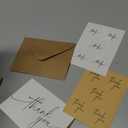 Layneria 100 Bulk Thank You Cards with Kraft Envelopes and stickers - 4 Minimalistic Designs Blank Thank You Notes with Envelopes for business Wedding Bridal Gift Baby Shower Business Graduation (White)