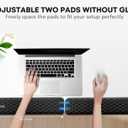 JIKIOU L-Shaped Desk Elbow Pad for Desk, Memory Foam Elbow Support Padding with Non-Slip, 2 Pack Ergonomic Desk Edge Cushion, Wrist Comfort Support for Office Home Black