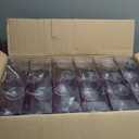 Miniware Clear Stemless Goblets 72 Count (12 Packs of 6) Party Drinkware, Small