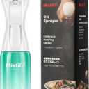 Mistifi Olive Oil Sprayer for Cooking, 150ml Glass Oil Sprayer Bottle, Fine Mist Spray for Air Fryer, Nonstick Frying, BBQ, Salad, Refillable & Leakproof Dispenser (Light Protection PS640)