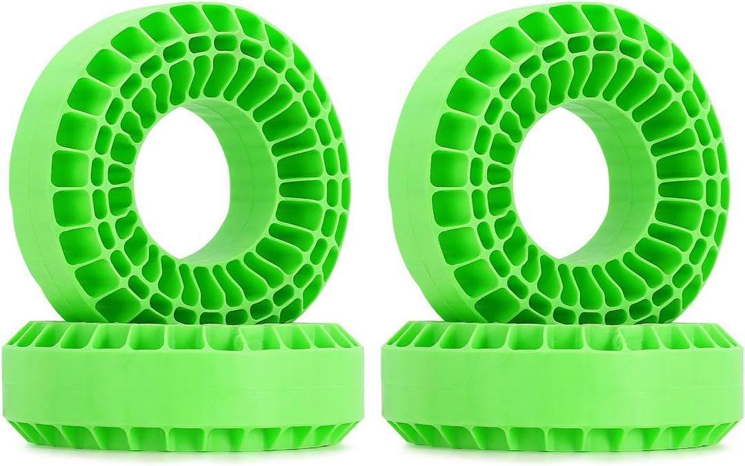 INJORA Silicone Rubber Insert for 118-122mm 4.75" OD 1.9" Wheel Tires(Large Green)