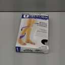 Truform 20-30 mmHg Compression Stockings for Men and Women, Thigh High Length, Dot-Top, Open Toe, Black, 2X-Large