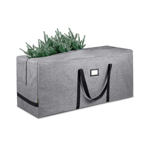BALEINE 55"x28"X10" Christmas Tree Storage Bag, Heavy Duty 900D Oxford Fabric with Reinforced Handles and Dual Zippers Wide Opening, Extra Large Storage Container for Trees and Decorations (Grey)