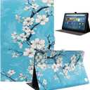 Fire Max 11 Tablet Case (Compatible with 13th Generation 2023 Release), Slim Fit Lightweight Leather Smart Tablet Case for Fire 11 Max with Auto Wake/Sleep, Plum Blossom