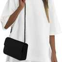 PRETTYGARDEN Women's 2 Piece Lounge Sets 2025 Summer Short Sleeve Tunic Tops Drawstring Shorts Matching Outfits Tracksuits (White,Small)