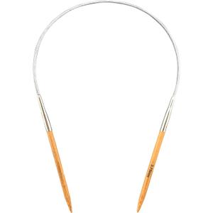 Mdoker Bamboo Circular Knitting Needle Size 5 24 Inch Circular Knitting Needles for Handmade Knitting DIY and Any Weaven Yarn Projects(US Size 5,3.75mm)