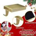 6 Pack Christmas Stocking Holder Bases - Mantel Stocking Hangers Hanging Hooks for Fireplace Stand Holder Weighted Hangers for Xmas Holiday Decoration (Bronze, 6)