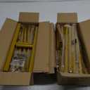 Metal Arch Backdrop Stand, 7.2FT+6FT Wedding Arch Frame, Gold Wedding Arch Backdrop Stand Set of 2, Balloon Arch Backdrop for Wedding Birthday Party Baby Shower Graduation Ceremony Decor