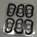Carabiner Clip - Heavy Duty Carabiners 800lbs-13KN (2922 lbs) Carabeaner D Ring Shape,Key Chain Clip Hook,Keychain Clip,Multipurpose for Camping, Hiking,Backpacking or Other Outdoor Activities.