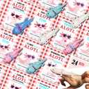 Valentines Day Gifts for Kids Classroom Funny Axolotl, School Party Favors Exchange with Cards 24 PCS