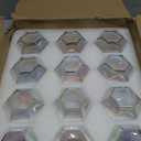 Stemless Wine Glass 10 oz,Iridescent Glassware, Diamond Shape Glass for Gift, Modern Rainbow Wine Glass for Serving White Wine, Red Wine, Cocktail, Whiskey, Bourbon, Cool Water, Set Of 12