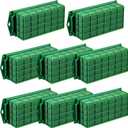Boao 8 Pieces Floral Foam Cage Holder with Floral Foam for Fresh Flowers Cage Bowl for Table Centerpiece Flower Arrangement, Rectangle, 11.8 x 4.7 x 3.1 Inch
