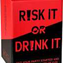 Fun Drinking Game for Parties: 150 Hilarious Dares & Risky Questions for Games Nights - Cards for Party Pregames, College or Bachelorette