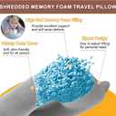 1 MIDDLE ONE Car Pillow for Kids, Memory Foam Travel Pillow for Car and Adults, Kid Travel Pillow for Sleeping on Road Trip, Small Body Pillow for Kids (Grey)