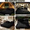 Onirii SUV Air Mattress Bed,Thickened Flocking Flocking Travel Camping Bed with 2 Pillows & Air Pump,Portable Inflatable Car Sleeping Mattress for SUV Trunk and Rear Seat