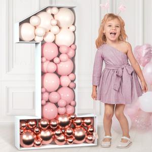 imprsv 3FT Mosaic Numbers for Balloons, Marquee Number, Mosaic Number Frame, Number 1 Balloon for First Birthday Decor, 1st Birthday Decorations, First Anniversary Decoration, Large Numbers for Party