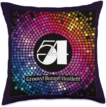 Studio 54_Disco_Groovy_015_Back Printed Throw Pillow