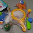 Dwi Dowellin Bath Toys Fishing Games Swimming Whales Bath Time Bathtub Toy for Toddlers Baby Kids Infant Fish Set Age 18months and up