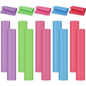 LEIFIDE 10 Pack Yoga Mats Bulk 68'' x 24'' x 4mm Thick Yoga Mats Multicolor