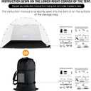 Portable Paint Booth Tent, Siebwin Extra Large 10(L) x6(W) x6.5(H) ft Spray Paint Tent with Built-in Floor & Mesh Screen & Windproof Hooks for Furniture DIY Hobby Tool Spray Paint Shelter
