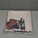 CARRIE HOME Christmas Decorative Throw Pillow Covers 16x16 Set of 2 Farmhouse Christmas Red Truck Decor, 16 x 16 Winter Holiday Pillows for Couch and Sofa (No Pillow Inserts)