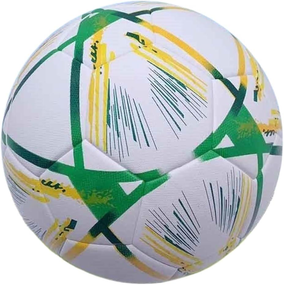 League Soccer Ball Size 5 hermally Bonded Match Ball with Seamless Stiching - Professional High Grade PU Leather - Official Match Weight (01)