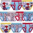Spiderman boys Toddler Spiderman and Superhero Friends 100% Combed Cotton Underwear Multipacks With Iron Man, Hulk & More 2-3 T