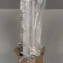 24 Inches Tall Retractable Dog Gate for The House, Short Baby Gates to Step Over, Extends up to 55" Wide, Reinforced Mesh Puppy Gate for Doorways, Step Over Pet Gate for Stairs, Indoor/Outdoor (White)