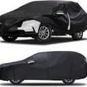 Car Cover Custom Fit for Honda CRV 1997-2025,Toyota RAV4 1996-2025, 6 Layers Truck Cover Waterproof All Weather for Automobiles,Outdoor Full Exterior Cover,Rain, Sun, Wind Protection,Black