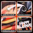 Halloween Witches Cauldron Party Decorations Happy Halloween Photo Booth Props Cauldron Skeleton Photo Banner Photography Background for Kids Adults Trick or Treat Haunted House Party