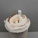 Floral Print Sherpa Comforter Set - Full Size 3 Pieces Elegant Flowers Botanical Bedding Set Warm Cozy Beige 1 Quilt with 2 Pillowcases, 80x90 in