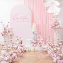 2pcs 19inch Pink Free Standing Flowers Ball Bouquet Artificial Rose Arrangements Balls for Wedding Centerpieces Tables Chair Aisle Runner Flowers Decoration