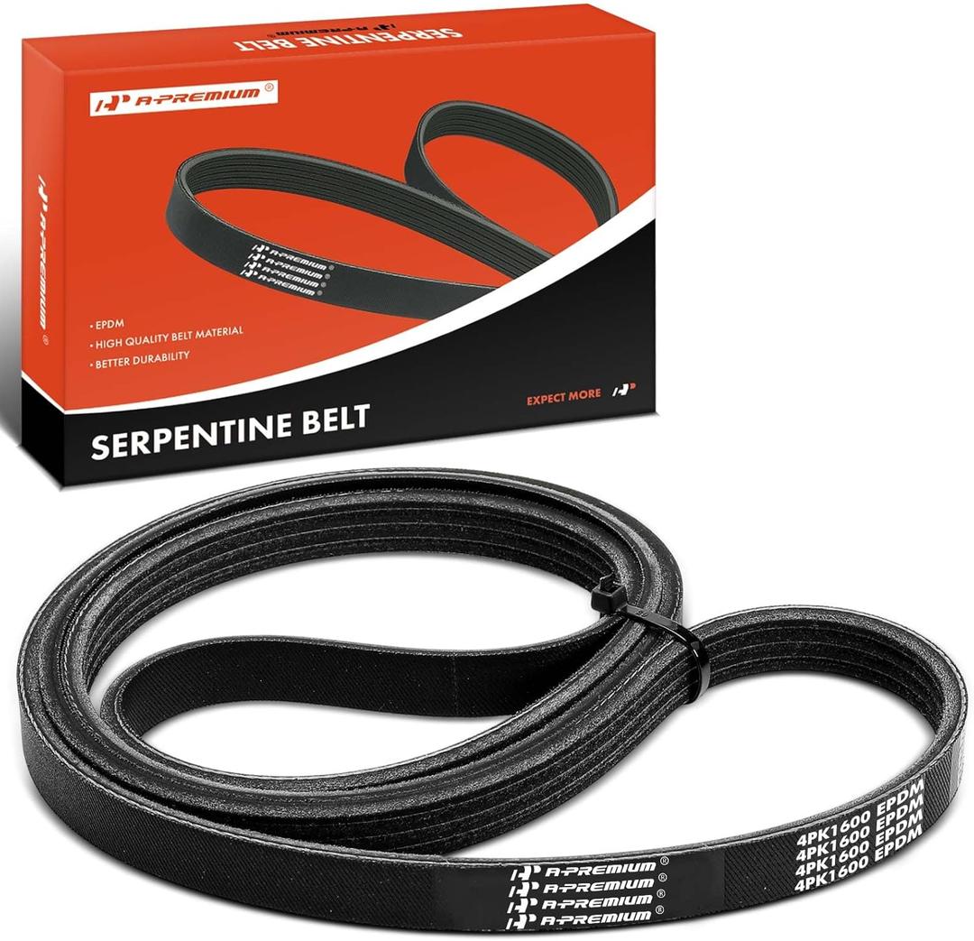 A-Premium Engine Serpentine Drive Belt Compatible with Honda Civic 2006-2011 1.3L, Civic 2012-2015 1.5L & Acura ILX 2013-2013 1.5L, FULL HYBRID EV-GAS (FHEV)