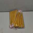 Macarrie 24 Packs Flameless Taper Candles Battery Operated Fake 11 Inch Long Candlelight LED Flameless Candlesticks Flickering Tapered for Spring Summer Wedding(Gold)