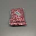 4 x 30 Pcs 3 Inches Mini Twist Tie Red Striped Printed Grosgrain Ribbon Bow Smal Bows for Applique Embellishment Crafts Sewing Scrapbook Baby Shower Wedding Christmas Girls Dress Hair