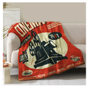 Movie Blanket Gifts for Women Men Girls Boys Vintage Cinema Theater Film Player Print Presents for Kids Adults Teen Birthday Christmas Decor Bedroom Living Room Couch Sofa Soft Flannel Throw 60"x50"