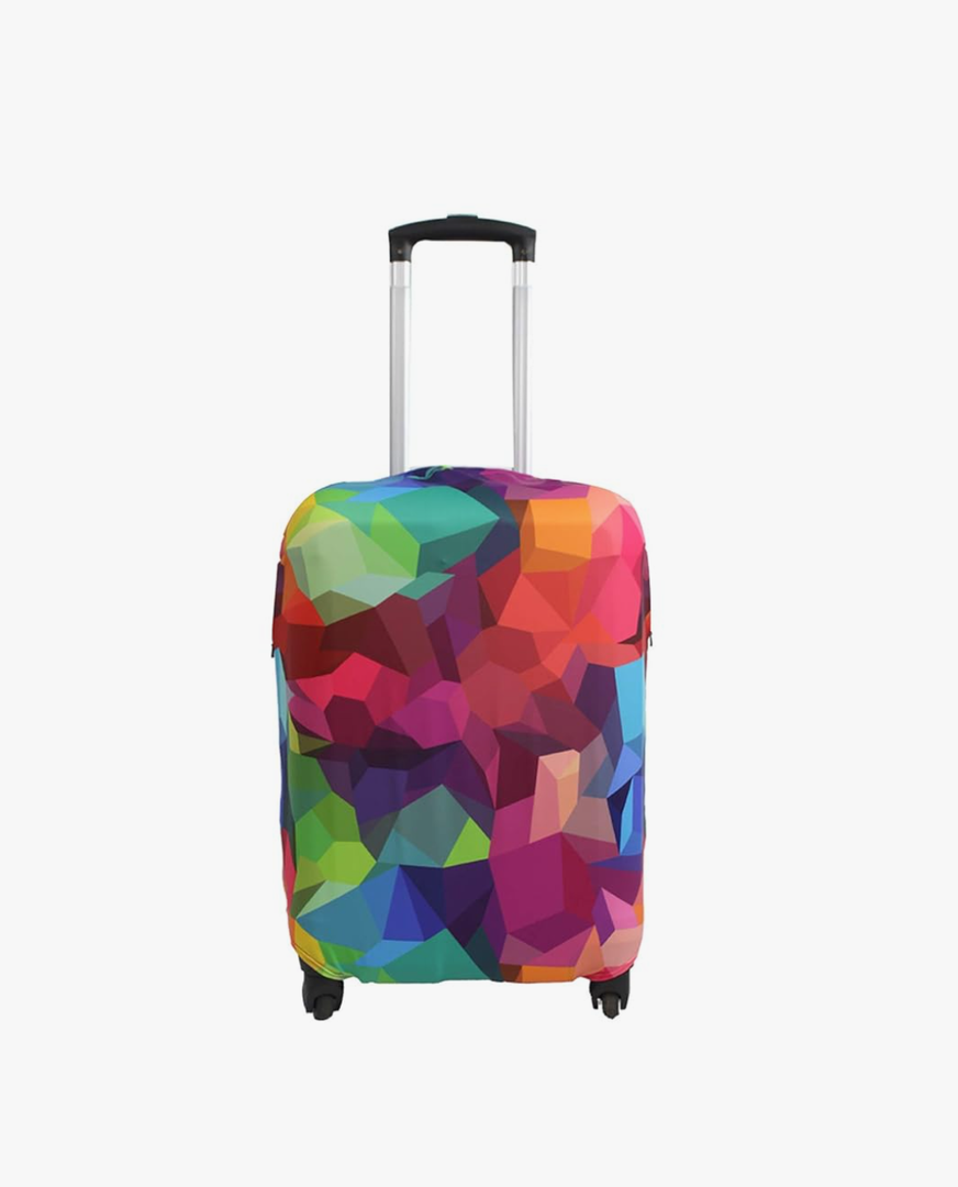 Explore Land Travel Luggage Cover Suitcase Protector Fits 27-30 Inch Case (Geometry, L)