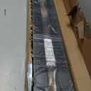 VECELO Twin Trundle Bed Frame Only/Roll Out/Enhanced & Up-Graded Metal Slats Support with Lockable Casters, Black